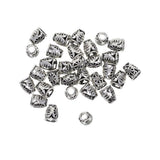 Maxbell 60 Pieces Alloy Plated Filigree Evil Eye Caps Focal Tassel End Caps Bead Cap