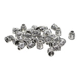 Maxbell 60 Pieces Alloy Plated Filigree Evil Eye Caps Focal Tassel End Caps Bead Cap