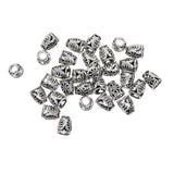 Maxbell 60 Pieces Alloy Plated Filigree Evil Eye Caps Focal Tassel End Caps Bead Cap