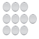 Maxbell 20 Pieces Mixed Metal Flat Circle Blank Coin Stamping Charms Tag Pendants