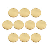 Maxbell 20 Pieces Mixed Metal Flat Circle Blank Coin Stamping Charms Tag Pendants
