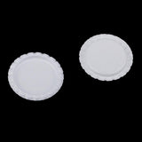 Maxbell 200 Pieces Black White Flattened Bottle Caps for DIY Hair Bows Craft 25mm