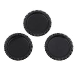 Maxbell 200 Pieces Black White Flattened Bottle Caps for DIY Hair Bows Craft 25mm