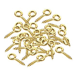 Maxbell 400Pieces Multicolor Screw Eyes Pins Eyelets Screw Jewelry Making Findings