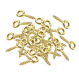 Maxbell 400Pieces Multicolor Screw Eyes Pins Eyelets Screw Jewelry Making Findings