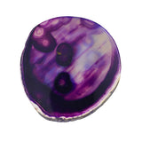 Maxbell 6 Pieces Colorful 80-100mm Agate Quartz Crystal Slices Coaster Home Ornament
