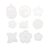 Maxbell 1set of 9 shapes Silicone Diamond Pendants Mold DIY Jewelry Resin Moulds Epoxy Molding Tool - Aladdin Shoppers