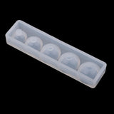 Maxbell 1 Set /5 Size Semisphere Clear White Silicone Diamond Pendants Mold DIY Jewelry Resin Moulds Epoxy Molding Tools Cake Candy Moulds - Aladdin Shoppers