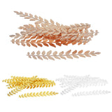 Maxbell 20 Pieces Long Leaf Branch Shape Jewelry Making Findings 120mm Silver/Golden