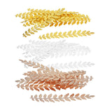 Maxbell 20 Pieces Long Leaf Branch Shape Jewelry Making Findings 120mm Silver/Golden