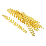 Maxbell 20 Pieces Long Leaf Branch Shape Jewelry Making Findings 120mm Silver/Golden