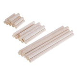 Maxbell 30Pieces Balsa Wood Round Sticks 11mm Diameter for Woodworking Supply Crafts