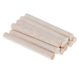 Maxbell 30Pieces Balsa Wood Round Sticks 11mm Diameter for Woodworking Supply Crafts