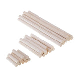 Maxbell 30Pieces Balsa Wood Round Sticks 11mm Diameter for Woodworking Supply Crafts