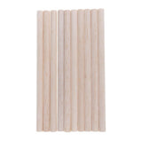Maxbell 30Pieces Balsa Wood Round Sticks 11mm Diameter for Woodworking Supply Crafts