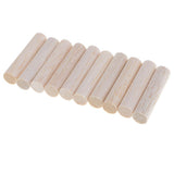 Maxbell 30Pieces Balsa Wood Round Sticks 11mm Diameter for Woodworking Supply Crafts