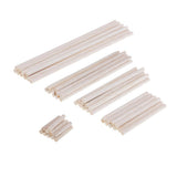 Maxbell 40 Pieces 4 Sizes Balsa Wood Unfinished Wood Round Stick Dowel Rod DIY Craft