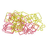 Maxbell 20 Pieces Multicolor Metal Christmas Gift Shape Paper Clips Office Bookmarks