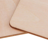 Maxbell 25 Pieces 50mm 80mm 120mm Blank Wood Square Plaque Unfinished Wooden Shapes