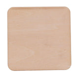 Maxbell 25 Pieces 50mm 80mm 120mm Blank Wood Square Plaque Unfinished Wooden Shapes