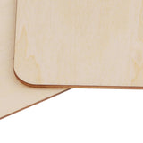 Maxbell 25 Pieces 50mm 80mm 120mm Blank Wood Square Plaque Unfinished Wooden Shapes