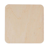 Maxbell 25 Pieces 50mm 80mm 120mm Blank Wood Square Plaque Unfinished Wooden Shapes