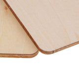 Maxbell 25 Pieces 50mm 80mm 120mm Blank Wood Square Plaque Unfinished Wooden Shapes