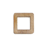 Maxbell 140 Pieces Unfinished Wood Hollow Square Wooden Pieces for Craft 10/20/40mm