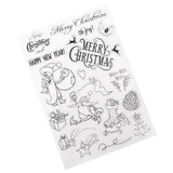 Maxbell Transparent Silicone Clear Rubber Stamps Scrapbooking Christmas Card Making