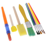 Maxbell 9 Pieces Kids Children Sponge Brushes Painting Brushes for Graffiti Doodle