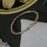 Maxbell 5 Pcs S925 Sterling Silver Spacer Loose Beads for DIY Jewelry Bracelet 5mm