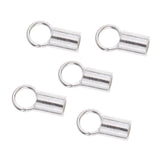 Maxbell 5 Piece 925 Sterling Tube Crimp Beads Cord End Caps Stoppers Jewelry Making Findings for DIY Necklace Bracelet Supplies - Aladdin Shoppers