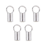 Maxbell 5 Piece 925 Sterling Tube Crimp Beads Cord End Caps Stoppers Jewelry Making Findings for DIY Necklace Bracelet Supplies - Aladdin Shoppers