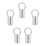 Maxbell 5 Piece 925 Sterling Tube Crimp Beads Cord End Caps Stoppers Jewelry Making Findings for DIY Necklace Bracelet Supplies - Aladdin Shoppers