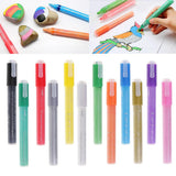 Maxbell 12 Colors Acrylic Paint Markers Pen Art Permanent Paint Marker Pens Set