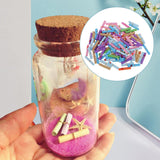 Maxbell 100 Pieces Message Wish Paper Scrolls for Wish Bottle Charms Party DIY Craft