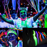 Maxbell 6 Colors UV Glow Neon Face Body Paint Tube Fluorescent Paints for Makeup