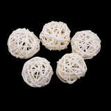 Maxbell 21 Pieces Wicker Rattan Balls Home Christmas Wedding Party Decorative Crafts