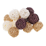 Maxbell 21 Pieces Wicker Rattan Balls Home Christmas Wedding Party Decorative Crafts