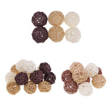 Maxbell 21 Pieces Wicker Rattan Balls Home Christmas Wedding Party Decorative Crafts