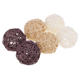 Maxbell 21 Pieces Wicker Rattan Balls Home Christmas Wedding Party Decorative Crafts