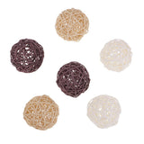 Maxbell 21 Pieces Wicker Rattan Balls Home Christmas Wedding Party Decorative Crafts
