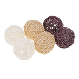 Maxbell 21 Pieces Wicker Rattan Balls Home Christmas Wedding Party Decorative Crafts