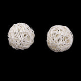 Maxbell 21 Pieces Wicker Rattan Balls Home Christmas Wedding Party Decorative Crafts