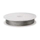 Maxbell 4 Rolls of Stainless Steel Tiger Tail Beading Wire Cord 0.35/0.38/0.45/0.5mm