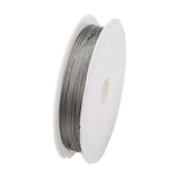 Maxbell 4 Rolls of Stainless Steel Tiger Tail Beading Wire Cord 0.35/0.38/0.45/0.5mm