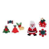 Maxbell Christmas Ribbon Bows Appliques DIY Baby Hair Bows 4pcs 40x55mm - 60x70mm