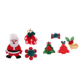 Maxbell Christmas Ribbon Bows Appliques DIY Baby Hair Bows 4pcs 40x55mm - 60x70mm