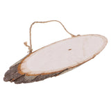 Maxbell Maxbell Natural Wood Log Slices Tree Bark Decorative Rustic Wedding Sign Plaque Home Hanging Decorations DIY Christmas Ornaments- 10 x 3 inches