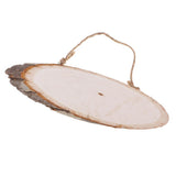 Maxbell Maxbell Natural Wood Log Slices Tree Bark Decorative Rustic Wedding Sign Plaque Home Hanging Decorations DIY Christmas Ornaments- 10 x 3 inches